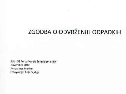 Odvrzeni odpadki 01